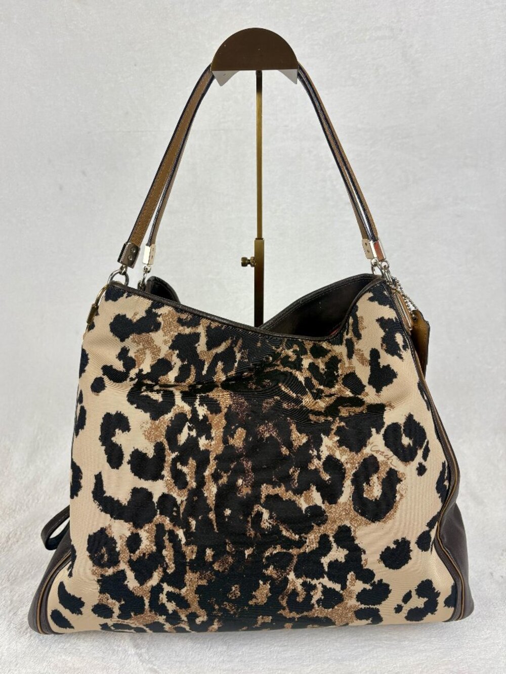 Coach Madison Ocelot Phoebe Shoulder Bag in Jacquard  Leopard Print